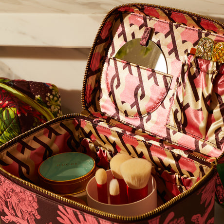 Delphine Large Vanity Case - Garnet