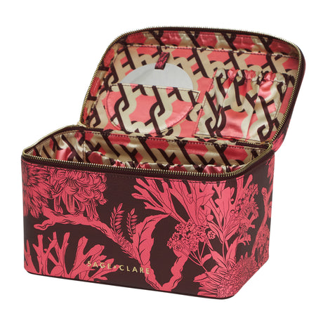 Delphine Large Vanity Case - Garnet