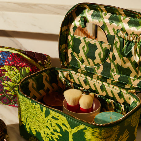Delphine Large Vanity Case - Anise