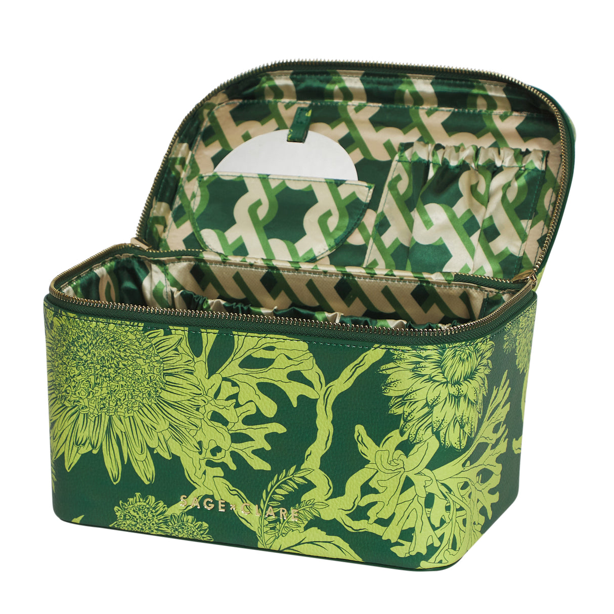 Delphine Large Vanity Case - Anise