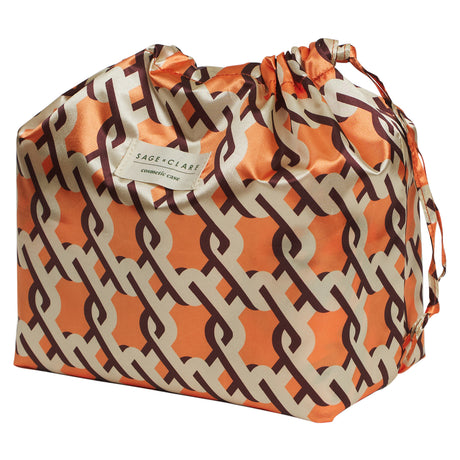 Delphine Large Vanity Case - Vivid Coral