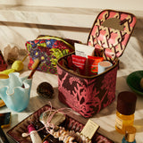 Delphine Small Vanity Case - Garnet