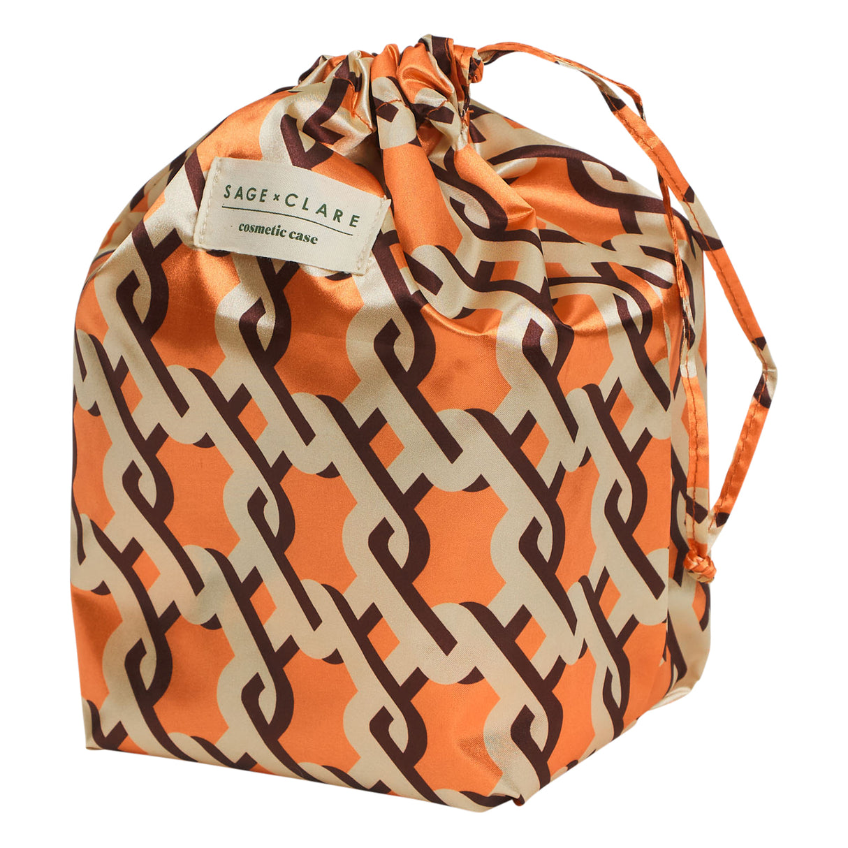Delphine Small Vanity Case - Vivid Coral