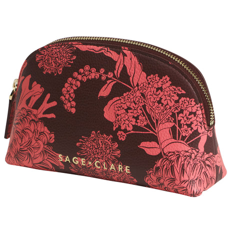Delphine Cosmetic Pouch - Garnet