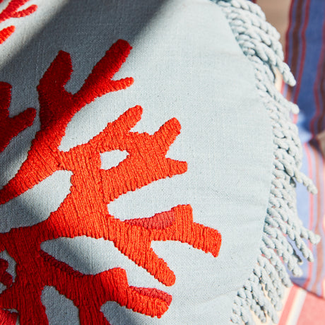 Nori Embroidered Cushion Feather Insert