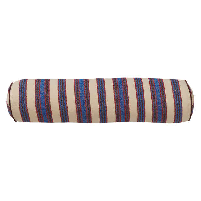 Selene Woven Bolster Cushion - Azure Feather Insert
