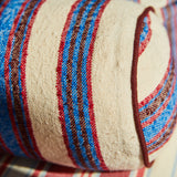 Selene Woven Bolster Cushion - Azure Feather Insert