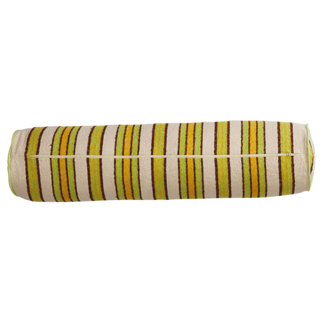Selene Woven Bolster Cushion - Dune Feather Insert