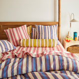 Selene Woven Bolster Cushion - Dune Feather Insert