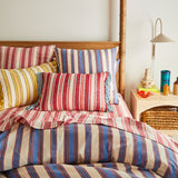 Selene Woven Cushion - Crimson Feather Insert