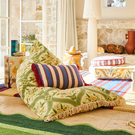 Selene Woven Cushion - Azure Feather Insert