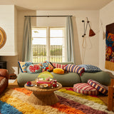 Cora Tufted Cushion - Garnet Feather Insert