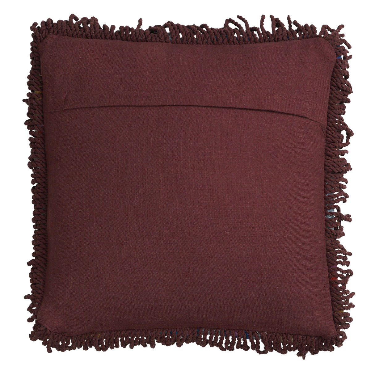 Cora Tufted Cushion - Garnet Feather Insert