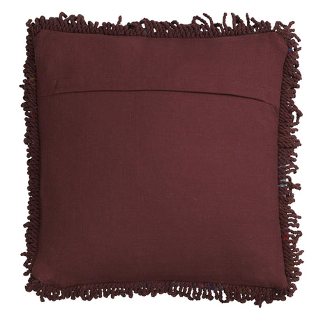 Cora Tufted Cushion - Garnet Feather Insert