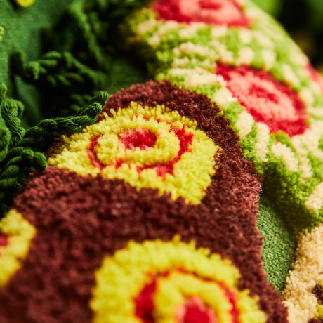 Cora Tufted Cushion - Kelp Feather Insert