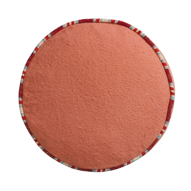 Delana Round Cushion - Hibiscus Feather Insert
