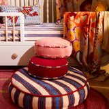 Delana Round Cushion - Hibiscus Feather Insert