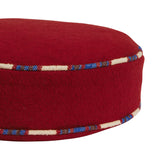 Delana Round Cushion - Crimson Feather Insert