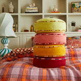Delana Round Cushion - Crimson Feather Insert