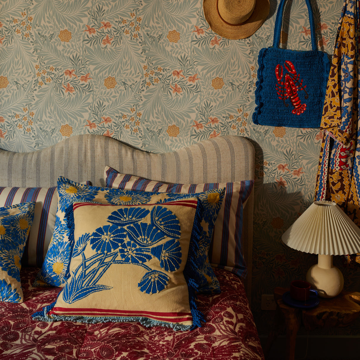 Emilia Embroidered Cushion Feather Insert