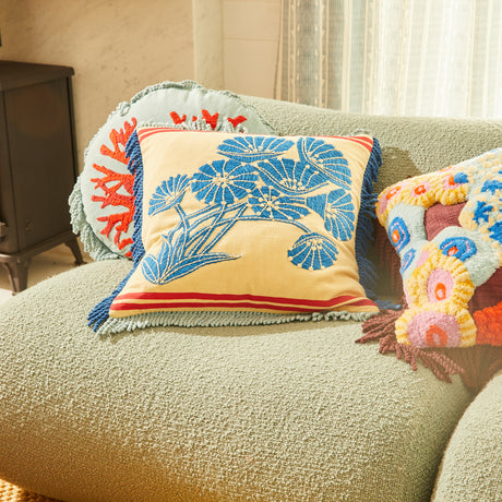 Emilia Embroidered Cushion Feather Insert