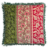 Thea Velvet Cushion - Kelp Feather Insert