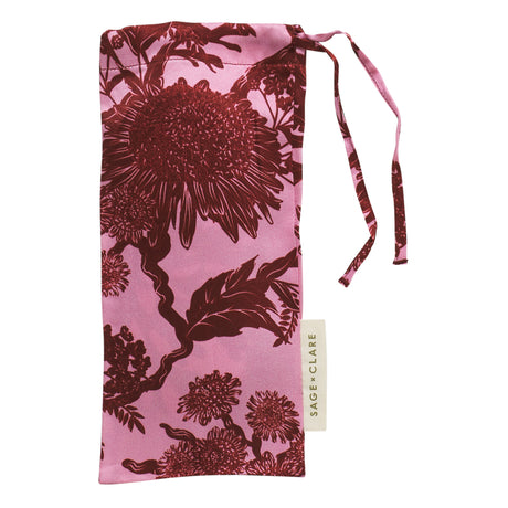 Delphine Silk Eye Mask - Orchid