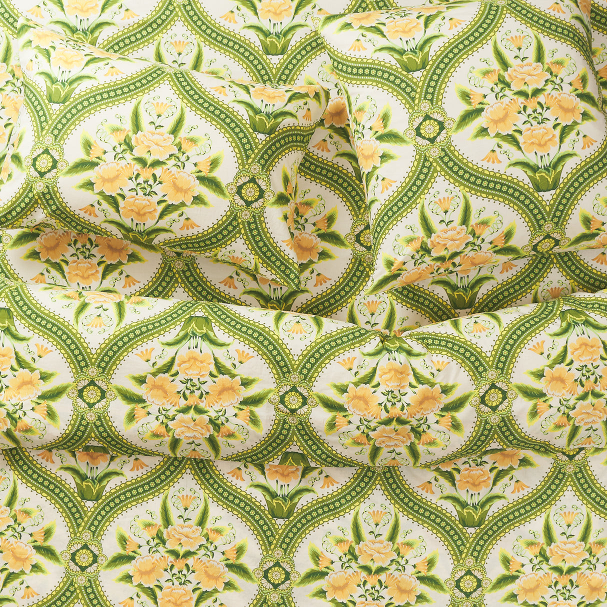 Margaret Cotton Sheets - La Palma Fitted Sheet / Cot