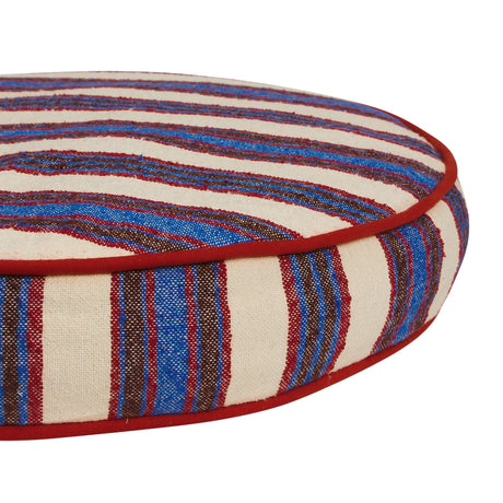 Selene Woven Floor Cushion - Azure