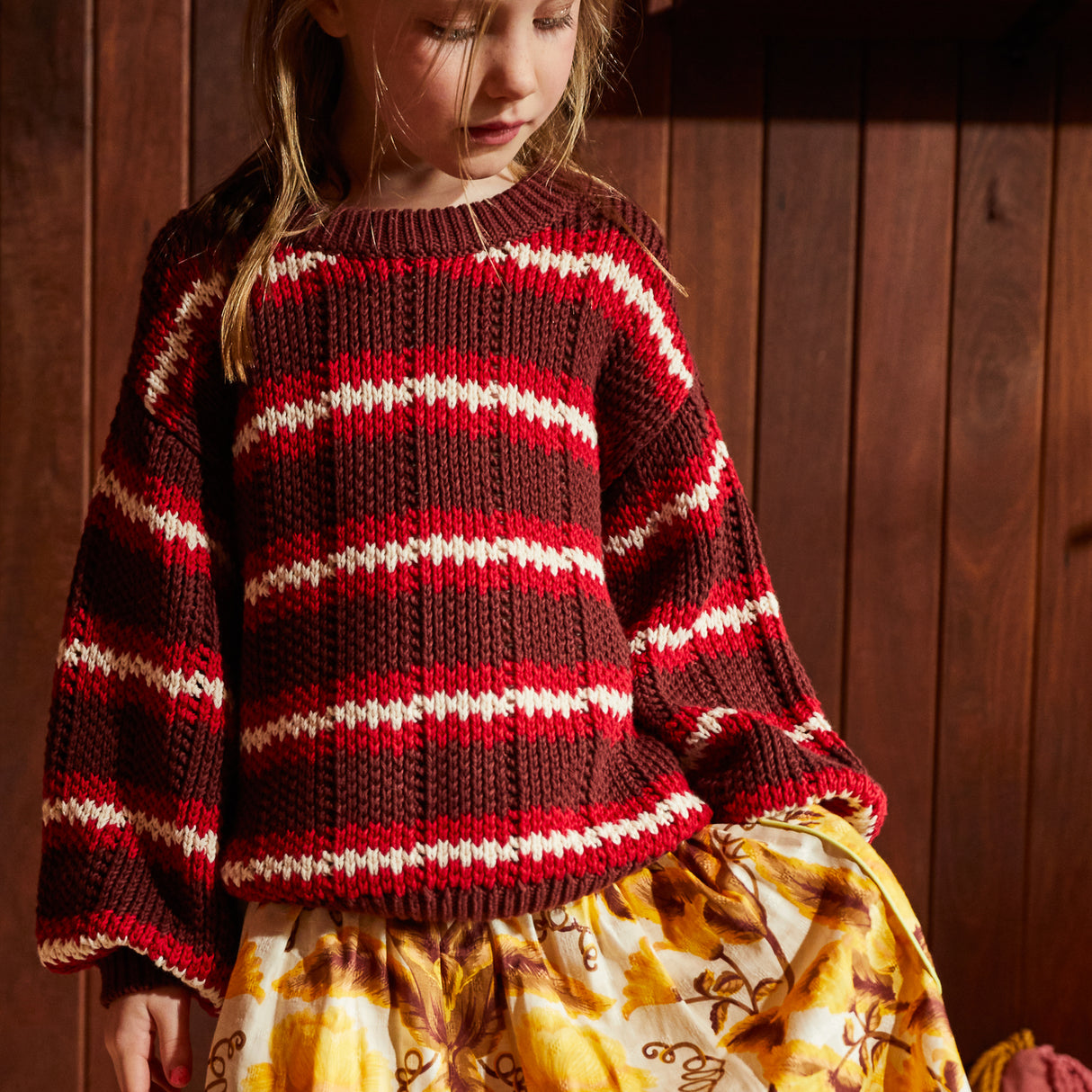 Carmila Kids Knit Jumper - Garnet