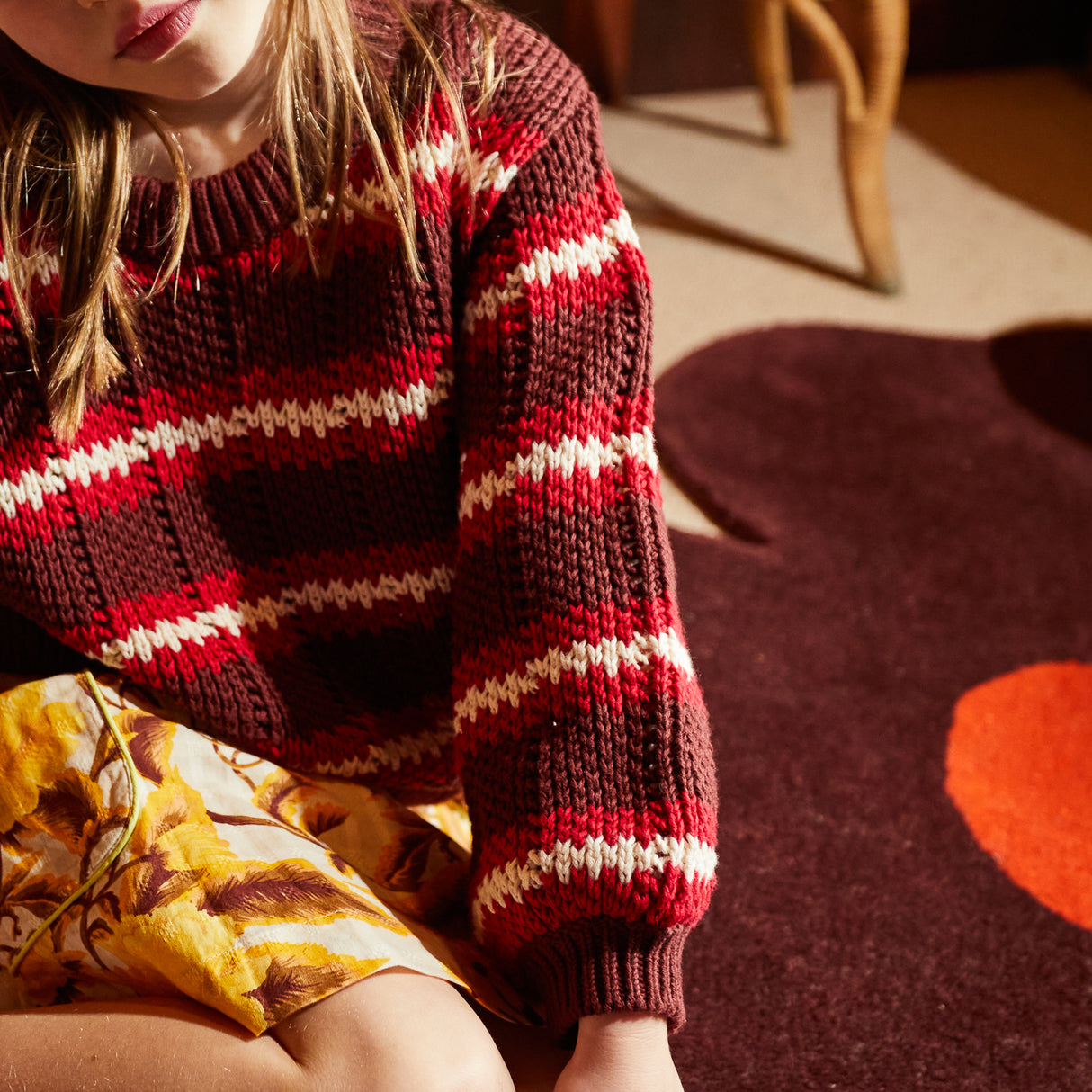 Carmila Kids Knit Jumper - Garnet