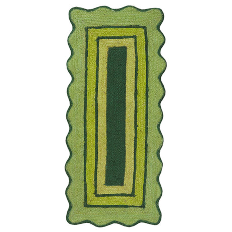 Melvie Jute Runner - Key Lime