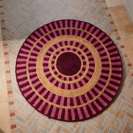 Fernanda Jute Rug - Hibiscus 160 cm