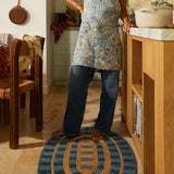 Fernanda Jute Mat - Cerulean