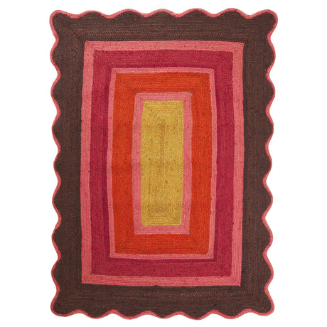 Melvie Jute Rug - Garnet 150 x 210 cm