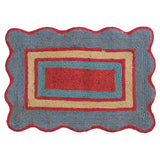 Melvie Jute Mat - Cerulean