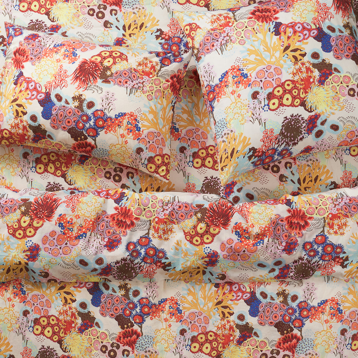 Cora Cotton Euro Pillowcase Set - Pearl