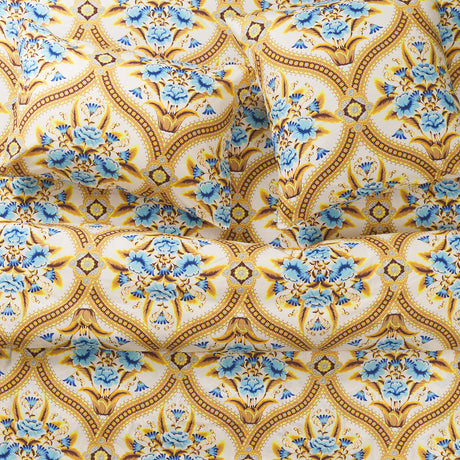 Margaret Cotton Euro Pillowcase Set - Clay