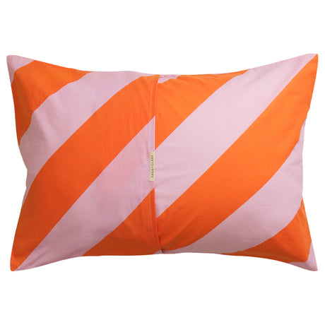 Clarice Cotton Pillowcase Set - Flame Standard