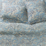 Lucia Linen Quilt Cover - Cerulean Queen