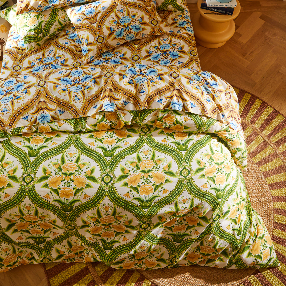 Margaret Cotton Quilt Cover - La Palma Single