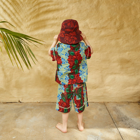 Rosalia Kids Bucket Hat - Flame Small