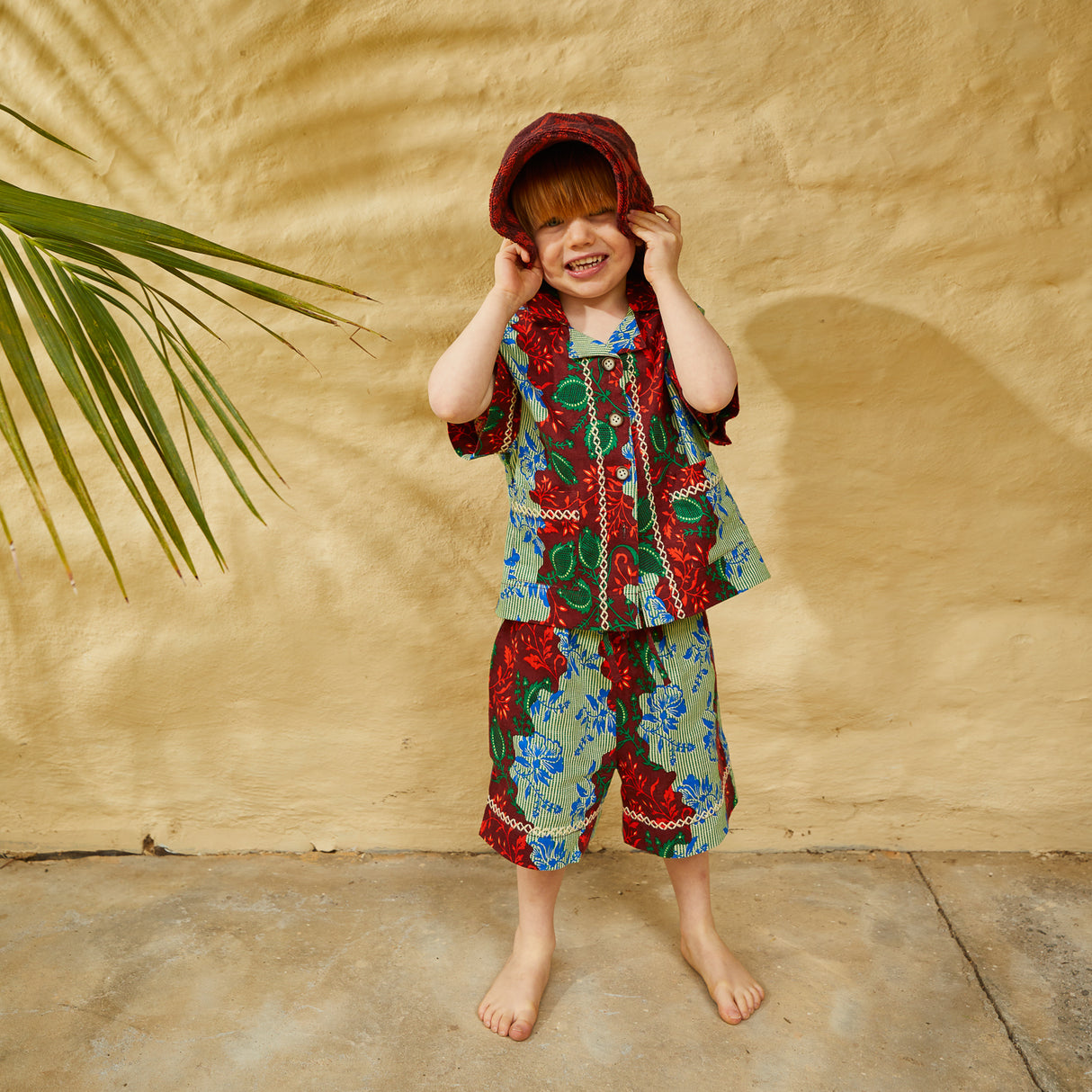 Rosalia Kids Bucket Hat - Flame Small