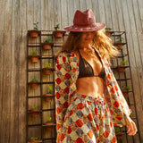 Luce Straw Hat - Garnet