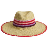 Luce Straw Hat - Vermillion