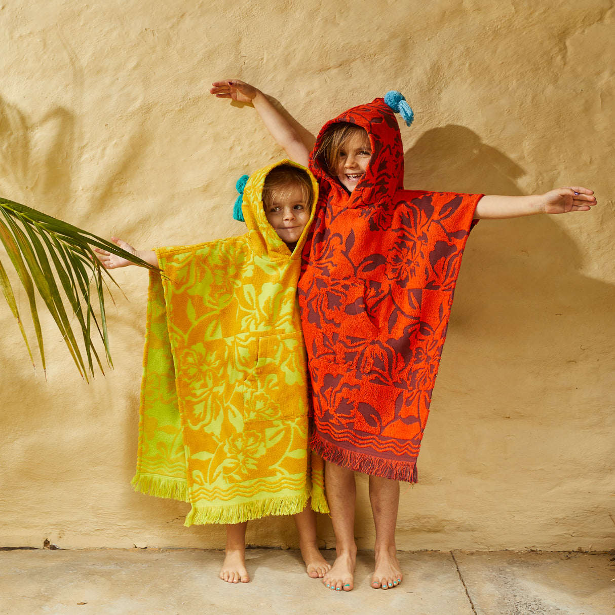 Rosalia Kids Poncho - Flame