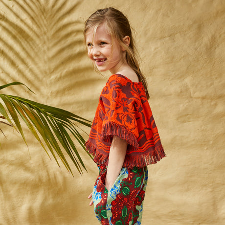 Rosalia Kids Top - Flame 3/4