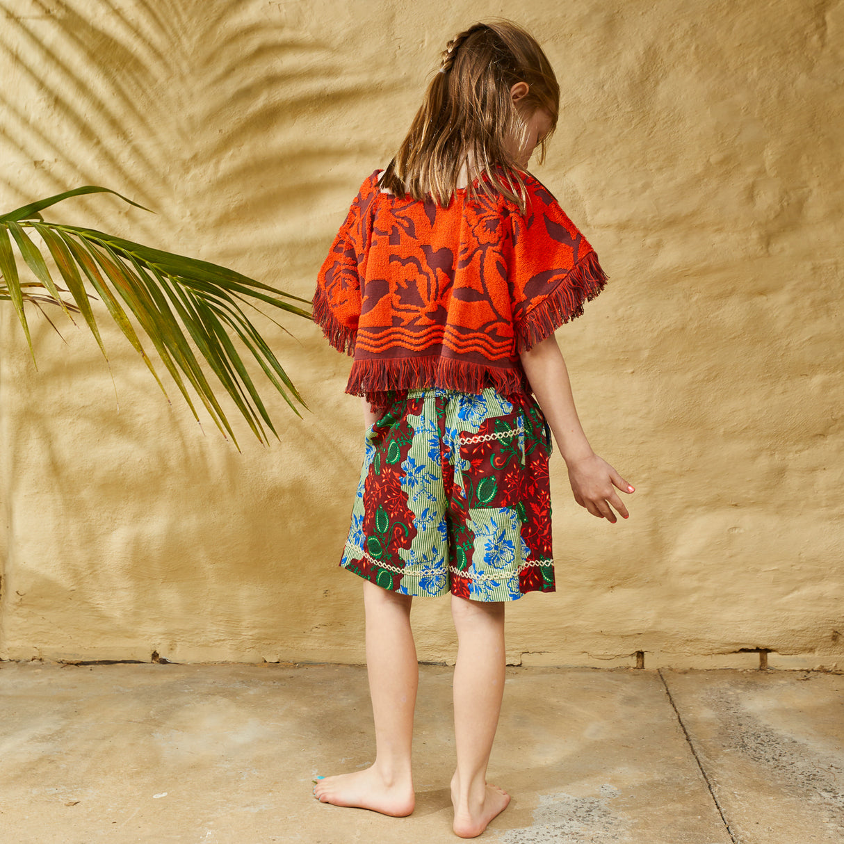 Rosalia Kids Top - Flame 3/4