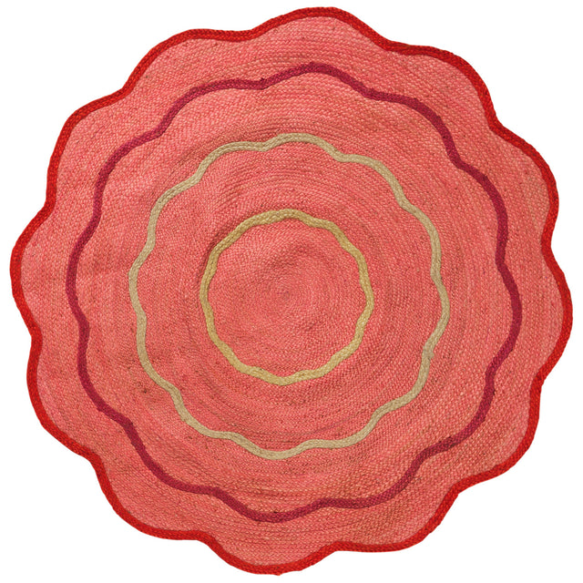 Alessa Jute Rug - Hibiscus