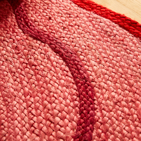 Alessa Jute Rug - Hibiscus